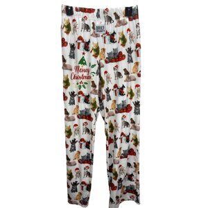 Brief Insanity Christmas Lounge Pants Size M Holiday Pajamas Festive Print